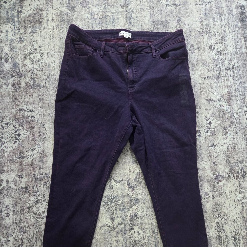 Ava & Viv 18W Purple Jeans
